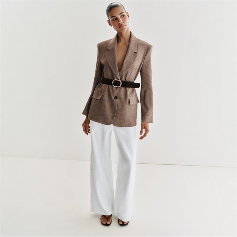 Zara Brown Blazer Jacket - Picture 15 of 15